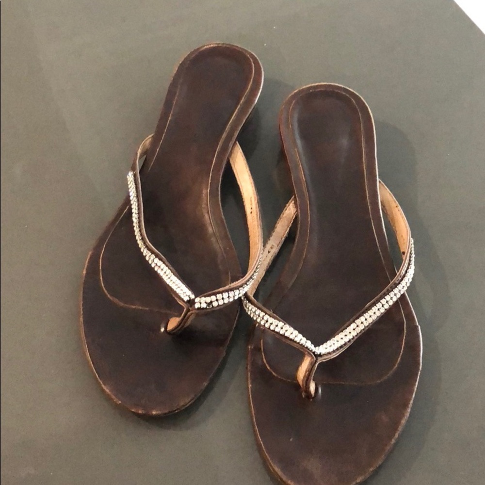 swarovski flip flops